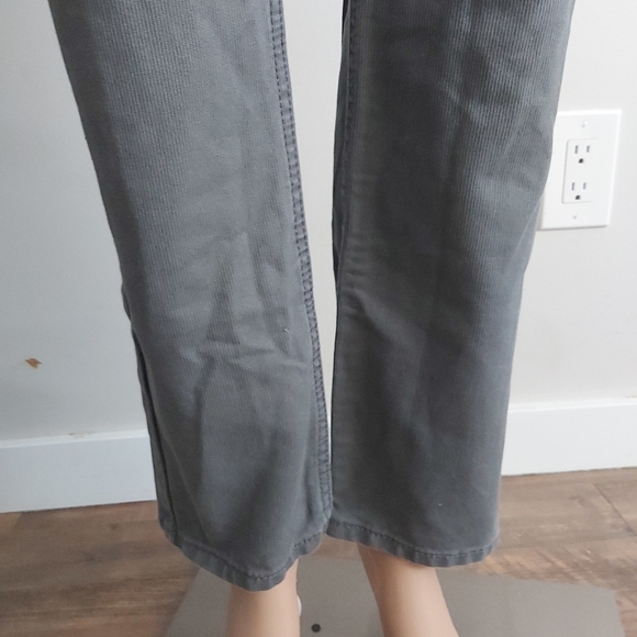 Levi's 513 gray corduroy slim straight mid rise jeans - Picture 4 of 14